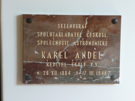 ANDĚL Karel - Praha 1, Hradčany, Strahovská 205, přízemí Štefánikovy hvězdárny na Petříně